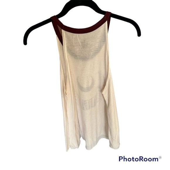 Volcom Cream and Rust Color Tank Top Size Small - Picture 3 of 4
